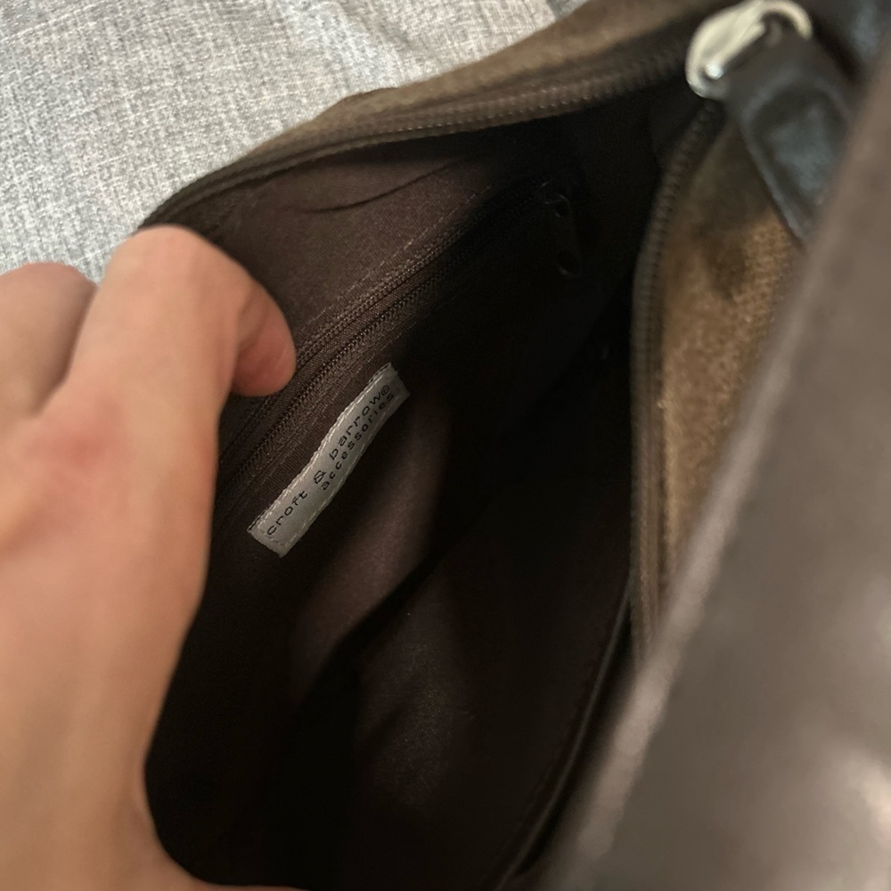Croft & Barrow Dark Brown Shoulder Bag Purse - Picture 5 of 12